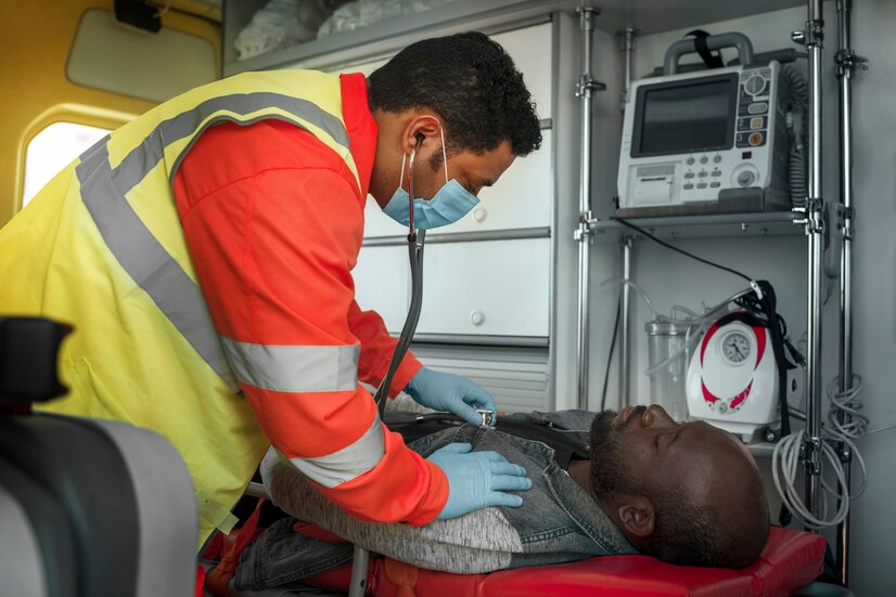 side-view-paramedic-checking-victim